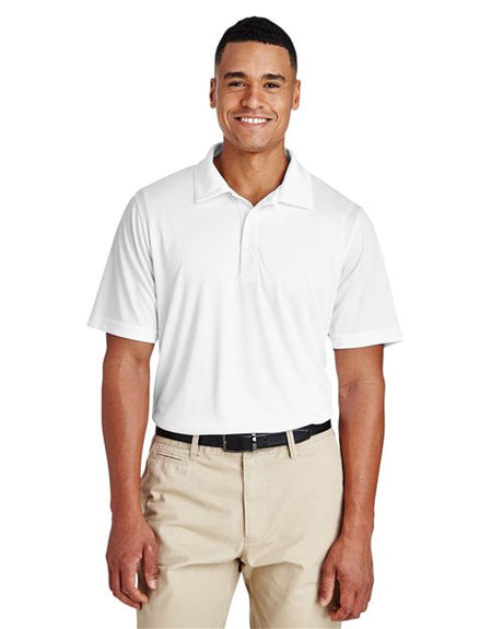 Team 365 Men’s Zone Performance polo with a clean, athletic fit and lightweight moisture-wicking fabric. Features a classic collar and short sleeves, ideal for active wear or professional settings.