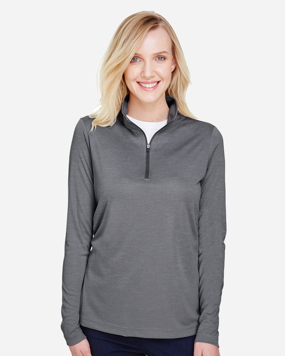 Team 365 - Women's Zone Sonic Heather Performance Quarter-Zip Pullover - TT31HW
