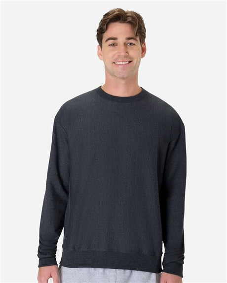 Hanes Unisex Beefy® Sweats premium heavyweight crewneck sweatshirt with a soft fleece interior and durable, classic fit. Features a ribbed neckline and cuffs, ideal for everyday comfort and layering.