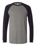 BELLA + CANVAS - Men's Long Sleeve Jersey Baseball Tee - 3000
