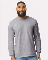 Gildan - Unisex Ultra Cotton® Long Sleeve Pocket T-Shirt - 2410