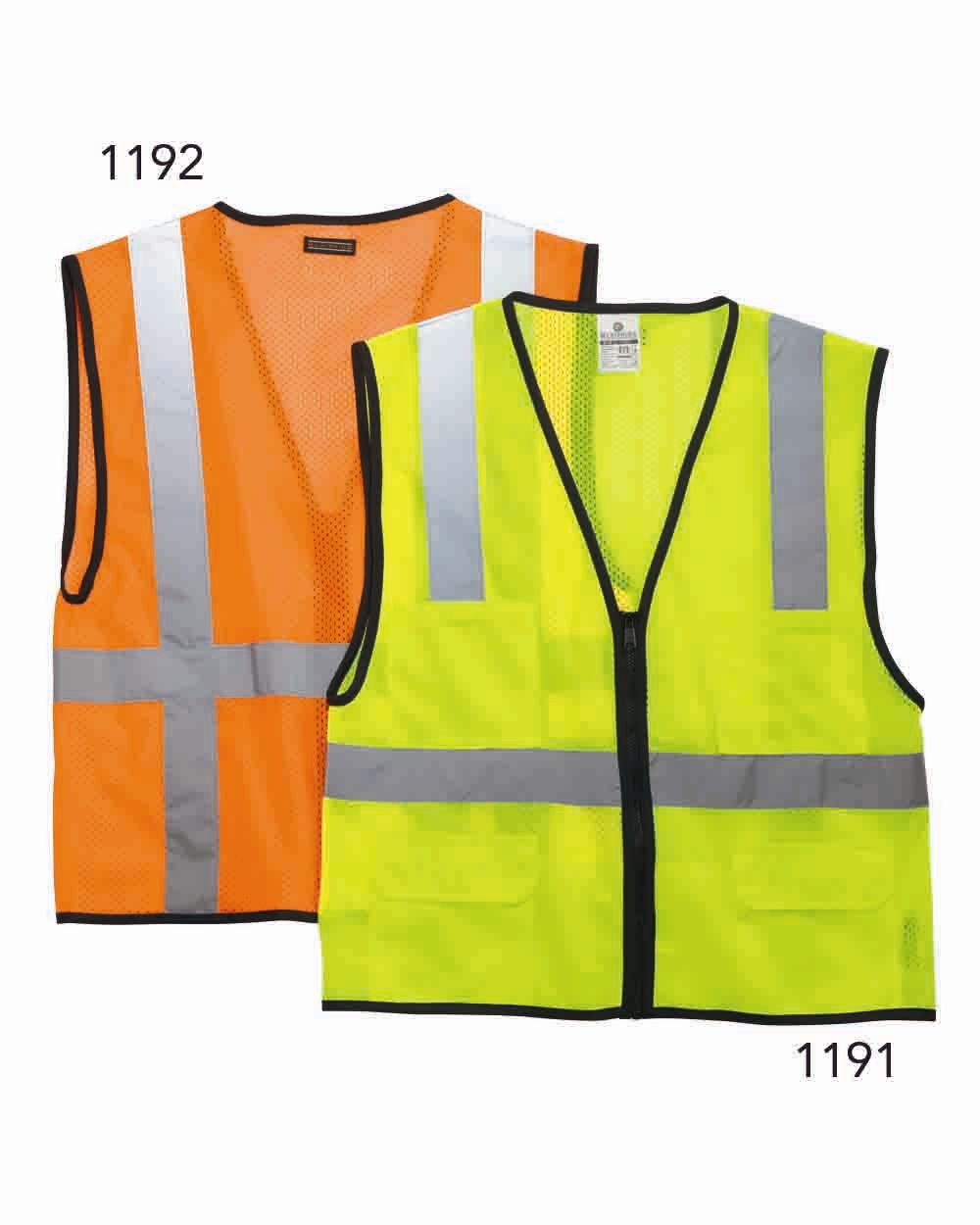 Kishigo - Unisex Economy Mesh 6-Pocket Vest - 1191-1192
