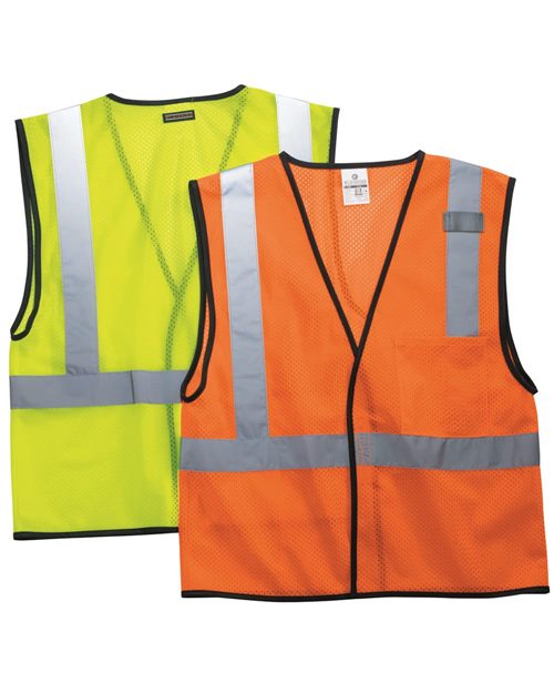 Kishigo - Unisex Economy Single Pocket Hook-and-Loop Mesh Vest - 1193-1194