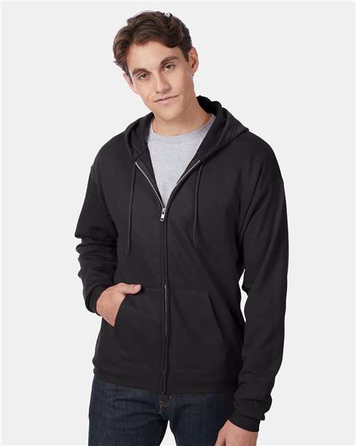 Hanes - Unisex EcoSmart® Full-Zip Hooded Sweatshirt - P180