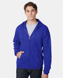 Unisex EcoSmart® Full-Zip Hooded Sweatshirt