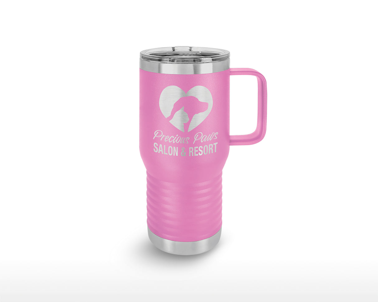 Polar Camel 20 oz Travel Mug with Handle