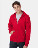 Hanes - Unisex EcoSmart® Full-Zip Hooded Sweatshirt - P180