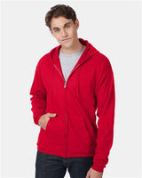 Hanes - Unisex EcoSmart® Full-Zip Hooded Sweatshirt - P180