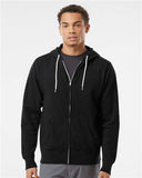 Unisex Lightweight Full-Zip Hooded Sweatshirt