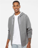 Unisex Lightweight Full-Zip Hooded Sweatshirt