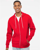Unisex Lightweight Full-Zip Hooded Sweatshirt