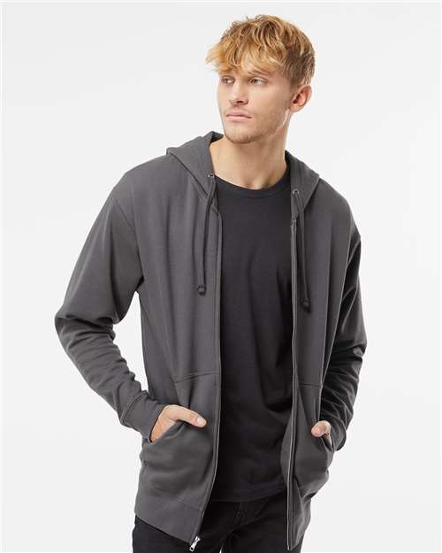 Unisex Midweight Full-Zip Hooded Sweatshirt
