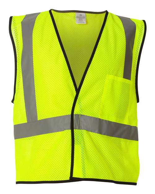 Kishigo - Unisex Economy Single Pocket Hook-and-Loop Mesh Vest - 1193-1194