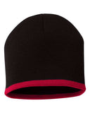 Sportsman - 8" Bottom-Striped Beanie - SP09