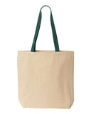 Liberty Bags - Natural Tote with Contrast-Color Handles - 8868