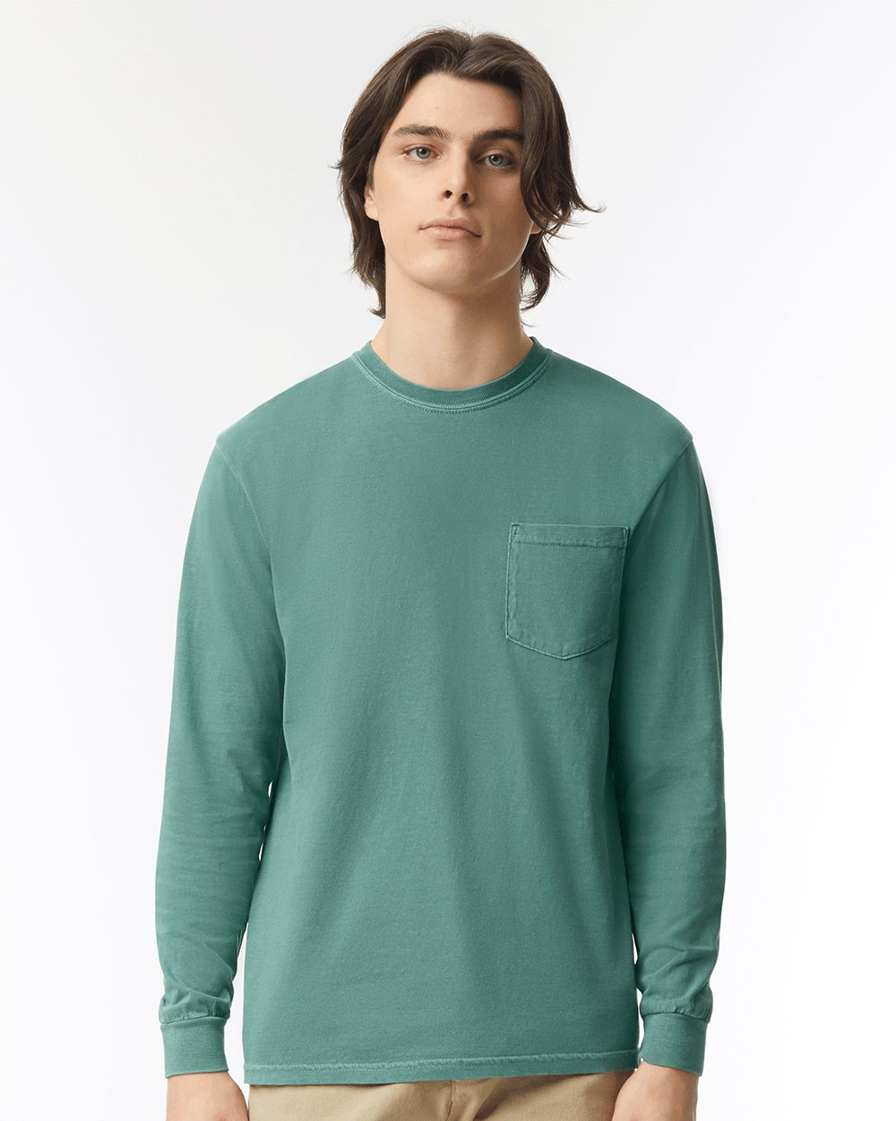 Comfort Colors - Unisex Garment-Dyed Heavyweight Long Sleeve Pocket T-Shirt - 4410