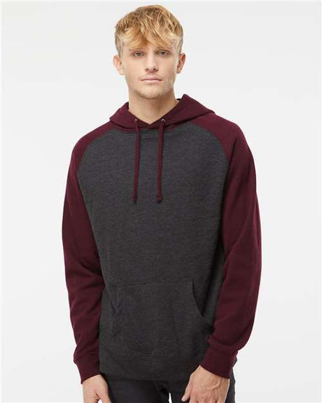 Independent Trading Co. - Unisex Raglan Hooded Sweatshirt - IND40RP