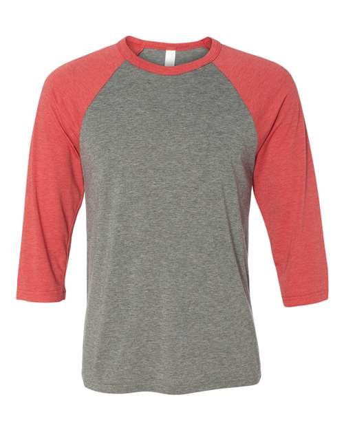 BELLA + CANVAS - Unisex Three-Quarter Sleeve Baseball Tee - 3200C