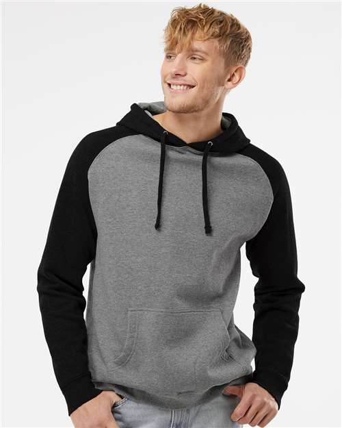 Independent Trading Co. - Unisex Raglan Hooded Sweatshirt - IND40RP
