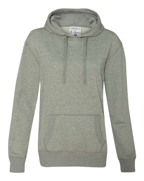 J. America - Women’s Glitter French Terry Hooded Sweatshirt - 8860J
