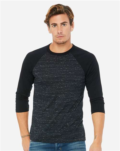 BELLA + CANVAS - Unisex Three-Quarter Sleeve Baseball Tee - 3200C