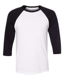 BELLA + CANVAS - Unisex Three-Quarter Sleeve Baseball Tee - 3200C