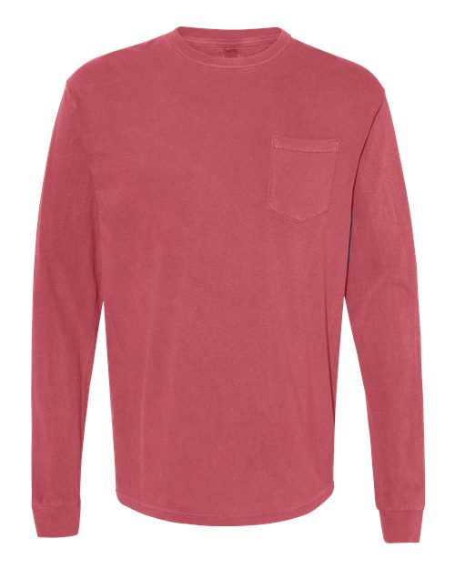 Comfort Colors - Unisex Garment-Dyed Heavyweight Long Sleeve Pocket T-Shirt - 4410