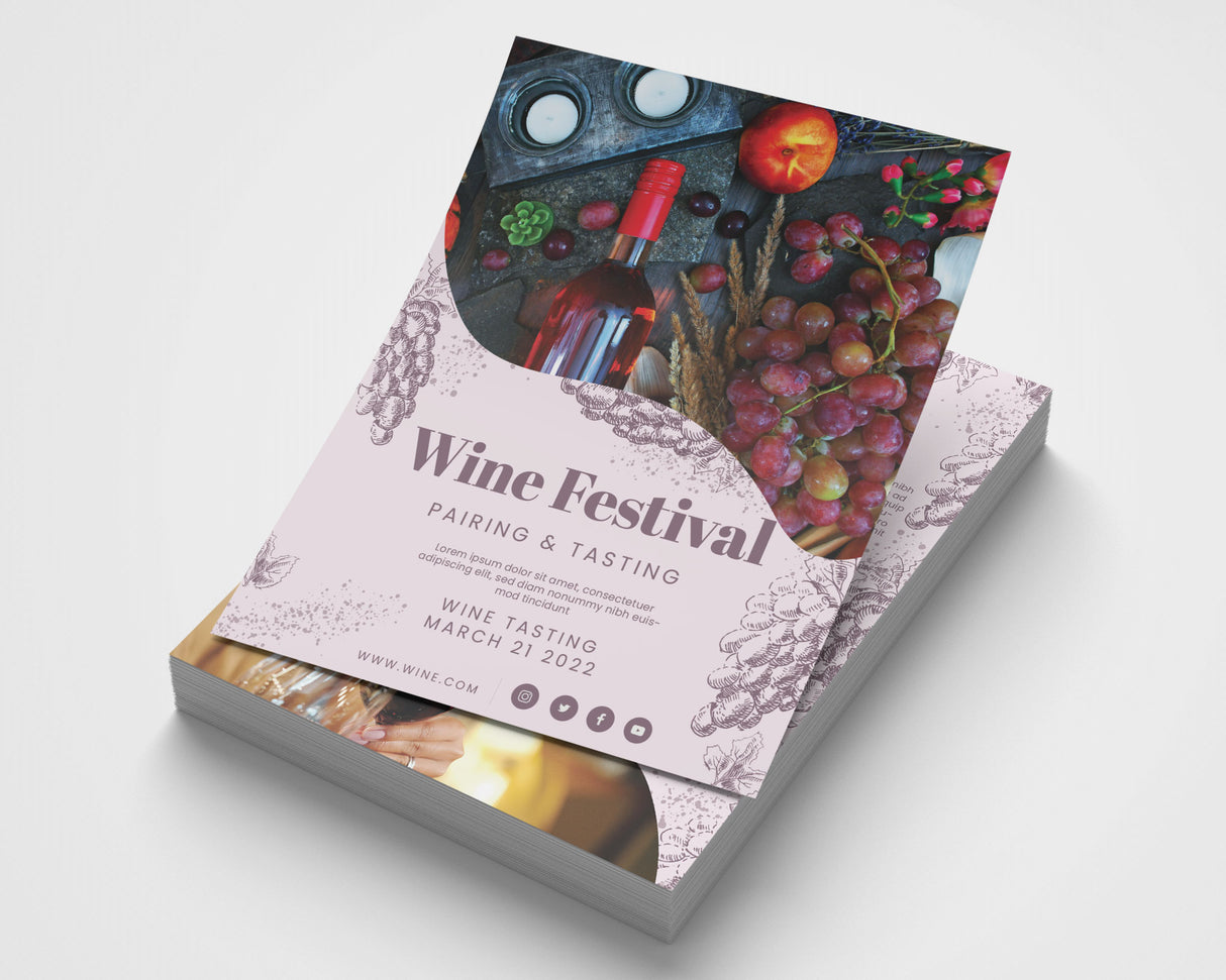 Wine Tasting Business Flyer