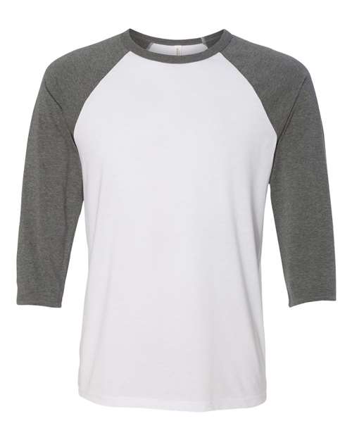 BELLA + CANVAS - Unisex Three-Quarter Sleeve Baseball Tee - 3200C