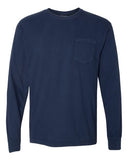 Comfort Colors - Unisex Garment-Dyed Heavyweight Long Sleeve Pocket T-Shirt - 4410