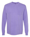 Comfort Colors - Unisex Garment-Dyed Heavyweight Long Sleeve Pocket T-Shirt - 4410