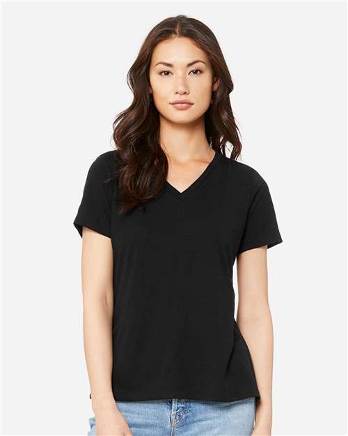 BELLA + CANVAS - Women's Relaxed Triblend V-Neck Tee - 6415