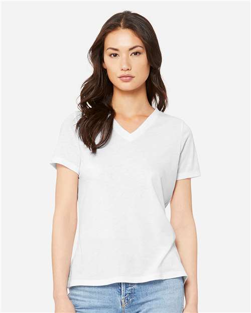 BELLA + CANVAS - Women's Relaxed Triblend V-Neck Tee - 6415