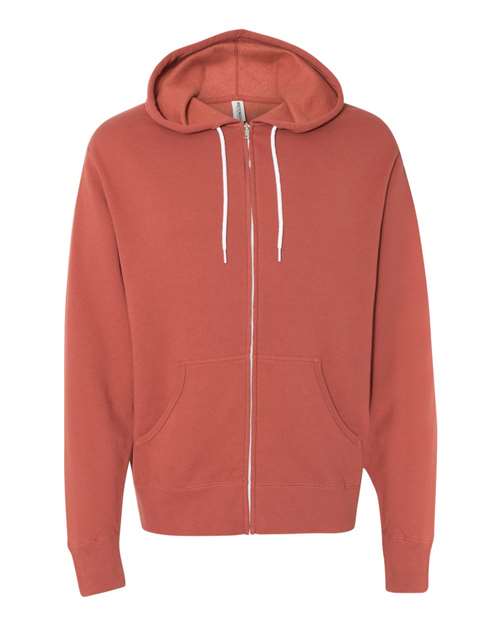 Unisex Lightweight Full-Zip Hooded Sweatshirt
