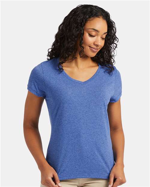 Hanes - Women's Perfect-T Triblend V-Neck T-Shirt - 42VT
