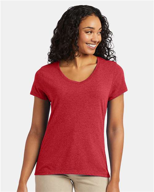 Hanes - Women's Perfect-T Triblend V-Neck T-Shirt - 42VT