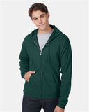 Hanes - Unisex EcoSmart® Full-Zip Hooded Sweatshirt - P180