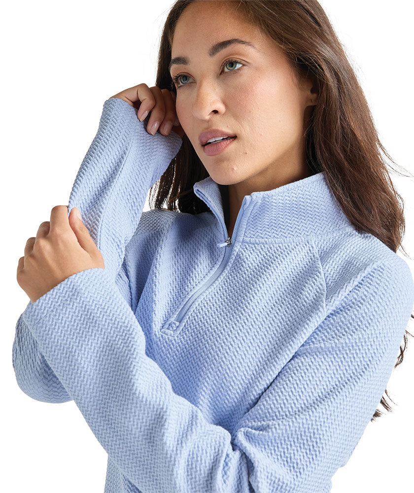 - Women's TexturKnit™ Quarter Zip Pullover -