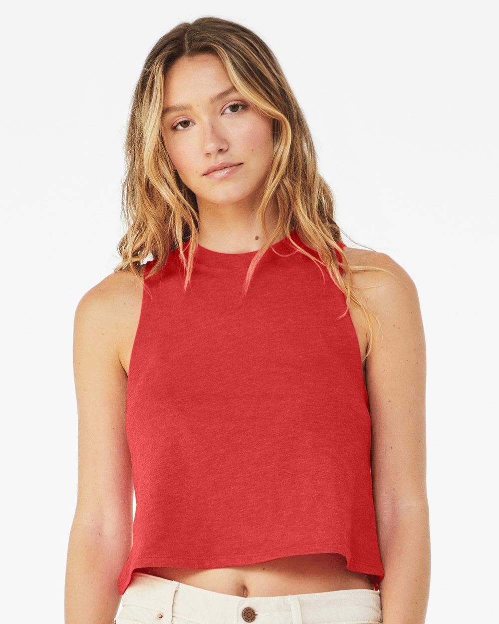 BELLA + CANVAS - Women's Racerback Crop Tank - 6682