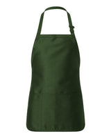 Q-Tees - Full-Length Apron with Pouch Pocket - Q4250