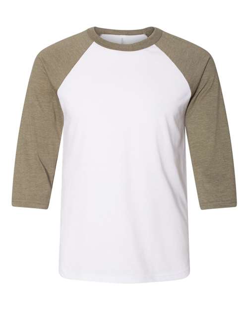 BELLA + CANVAS - Unisex Three-Quarter Sleeve Baseball Tee - 3200C