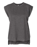 BELLA + CANVAS - Women’s Flowy Rolled Cuffs Muscle Tee - 8804