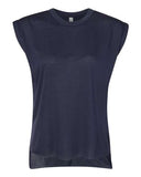 BELLA + CANVAS - Women’s Flowy Rolled Cuffs Muscle Tee - 8804