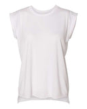 BELLA + CANVAS - Women’s Flowy Rolled Cuffs Muscle Tee - 8804
