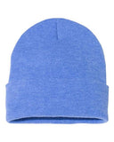 Sportsman - 12" Solid Cuffed Beanie - SP12