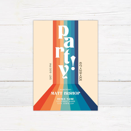 Retro Party Invitation - goprintplus