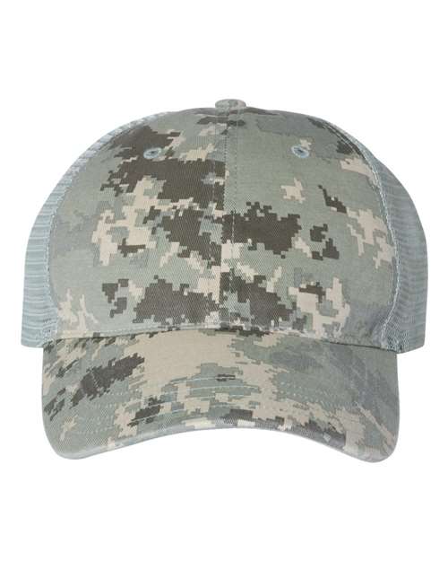 Richardson - Garment Washed Printed Trucker Cap - 111P