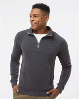 J. America - Men's Triblend Quarter-Zip Sweatshirt - 8869J