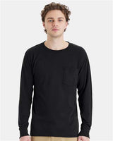 Hanes - Unisex Workwear Long Sleeve Pocket T-Shirt - W120