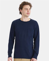 Hanes - Unisex Workwear Long Sleeve Pocket T-Shirt - W120